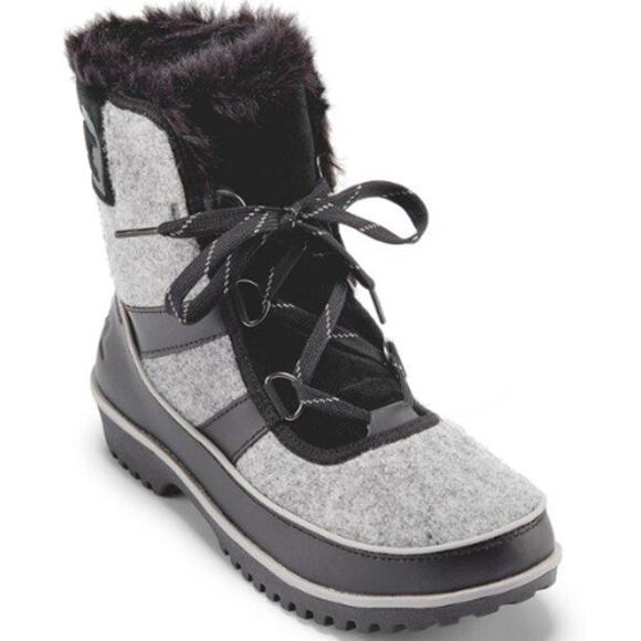 Sorel Tivoli Iv Grey and Black Snow Boots size 8 - Picture 1 of 10